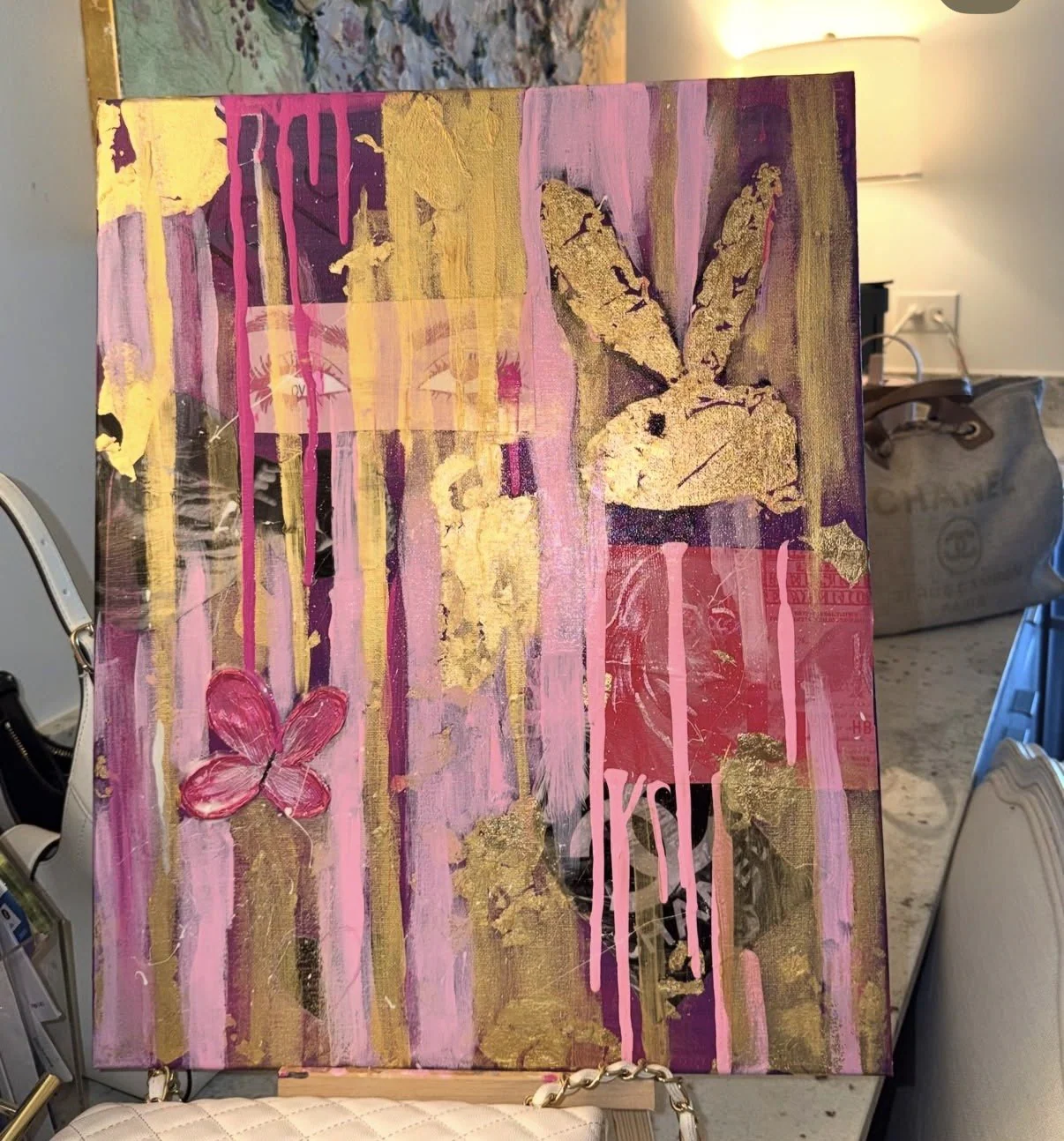 Work in progress in the studio